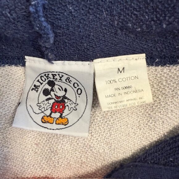 Vintage Disney Hoodie unisex M Red/Blue  Sweatshirt Sweater Mickey Mouse 90s Y2K - Picture 3 of 10